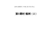 小学数学北师大版（2024）三年级上册（2024）第六单元 乘除法的应用（二）植树教案配套ppt课件