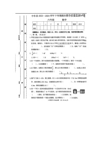 河南省郑州市中牟县2023-2024学年下学期六年级数学期末试卷