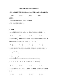湖北省黄冈市罗田县实验小学小升初模拟考试数学试卷2025年下学期六年级（不含答案解析）