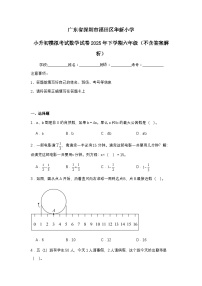 广东省深圳市福田区华新小学小升初模拟考试数学试卷2025年下学期六年级（不含答案解析）
