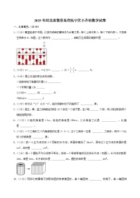 2025年河北省秦皇岛市抚宁区小升初数学试卷
