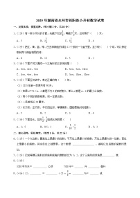 2025年湖南省永州市祁阳县小升初数学试卷