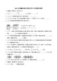 2025年安徽省安庆市迎江区小升初数学试卷