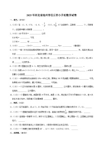 2025年河北省沧州市任丘市小升初数学试卷