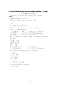 2025年(小升初择校分班考)小升初重点校择校分班考预测卷～秋六年级数学青岛版(六三学制)试卷(含答案解析)