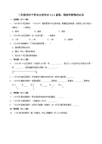 小学数学人教版（2024）三年级上册（2024）1. 线段、射线、直线达标测试