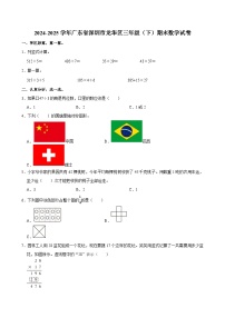 2024-2025学年广东省深圳市龙华区三年级（下）期末数学试卷