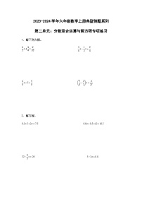 2023-2024学年六年级数学上册第二单元《分数混合运算与解方程》典型例题练习（含答案）