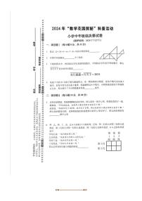 2024“数学花园探秘(原迎春杯)”小中年级组(四年级)决赛试卷(含答案)