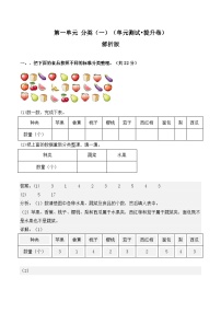小学数学青岛版（2024）二年级上册（2024）一 妈妈的小帮手——分类（一）单元测试课后复习题