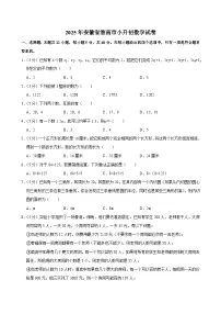 2025年安徽省淮南市小升初数学试卷