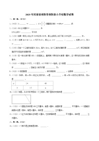 2025年河南省安阳市安阳县小升初数学试卷