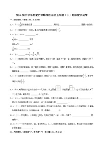 2024-2025学年内蒙古赤峰市松山区五年级（下）期末数学试卷
