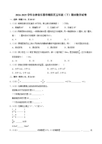 2024-2025学年吉林省长春市绿园区五年级（下）期末数学试卷