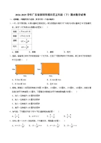 2024-2025学年广东省深圳市福田区五年级（下）期末数学试卷