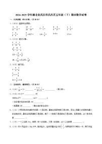 2024-2025学年湖北省武汉市武昌区五年级（下）期末数学试卷