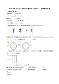 2024-2025学年山东省枣庄市滕州市三年级（下）期末数学试卷