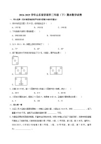 2024-2025学年山东省济南市三年级（下）期末数学试卷