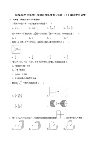 2024-2025学年浙江省温州市乐清市五年级（下）期末数学试卷