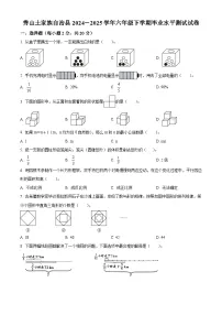 精品解析：2024-2025学年重庆市秀山土家族苗族自治县人教版六年级下册期末测试数学试卷（原卷版+解析版）