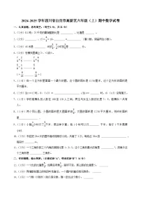 2024-2025学年四川省自贡市高新区六年级（上）期中数学试卷