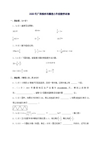 [小升初]2025年广西梧州市藤县六年级下册数学试题[附答案]
