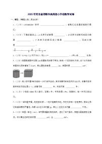 [小升初]2025年河北省邯郸市曲周县六年级下册数学试题[附答案]