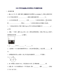 [小升初]2025年河北省唐山市乐亭县六年级下册数学试题[附答案]