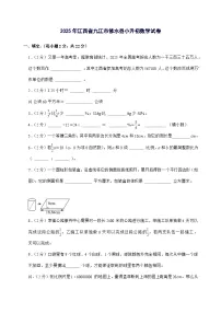 [小升初]2025年江西省九江市修水县六年级下册数学试题[附答案]
