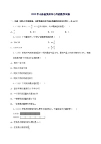 [小升初]2025年山东省滨州市六年级下册数学试题[附答案]