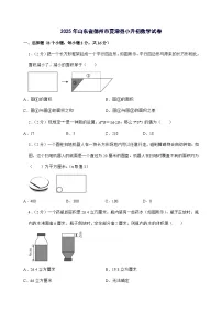 [小升初]2025年山东省德州市夏津县六年级下册数学试题[附答案]