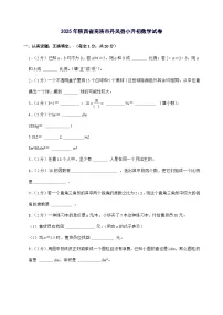 [小升初]2025年陕西省商洛市丹凤县六年级下册数学试题[附答案]