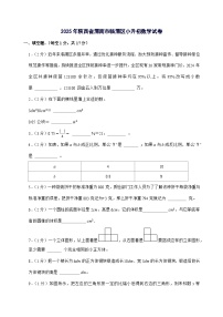 [小升初]2025年陕西省渭南市临渭区六年级下册数学试题[附答案]