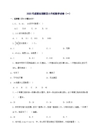 [小升初]成都市东部新区六年级下册数学试题[附答案]