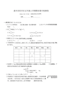 浙江省嘉兴市经开区2024-2025学年五年级上学期期末数学试题及答案