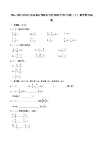 2024-2025学年江苏省南京市雨花台区实验小学六年级（上）期中数学试卷