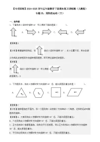 专题05：图形的运动（三）（专项训练）（解析版）-2024-2025学年五年级数学下册期末复习讲练测（人教版）-A4