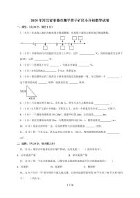 【小升初】2025年河北省承德市鹰手营子矿区六年级下册期末数学试题【附答案】