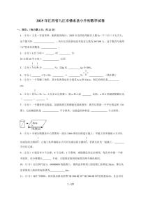 【小升初】2025年江西省九江市修水县六年级下册期末数学试题【附答案】