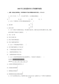 【小升初】2025年山东省滨州市六年级下册期末数学试题【附答案】