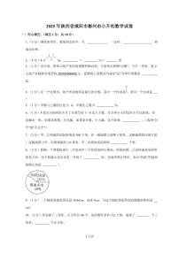【小升初】2025年陕西省咸阳市彬州市六年级下册期末数学试题【附答案】
