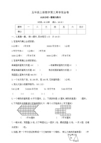 小学数学苏教版（2024）五年级上册多边形的面积精品习题