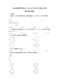 山东省淄博市桓台县2024-2025学年六年级上学期期中数学试卷（学生版）