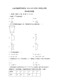 山东省淄博市高青县2024-2025学年六年级上学期期末数学试卷（学生版）