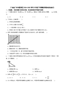广东省广州市荔湾区2024-2025学年六年级下学期数学期末综合练习（含解析）