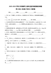 小学数学苏教版（2024）六年级上册百分数测试题