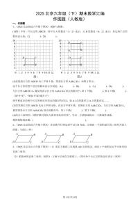 2025北京六年级（下）期末数学汇编：作图题（人教版）