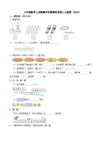 二年级数学上学期期末仿真模拟试卷二人教版（2024）（含解析）
