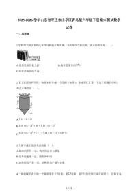 【小升初】2025-2026学年山东省枣庄市山亭区青岛版六年级下册期末数学试题（含答案）