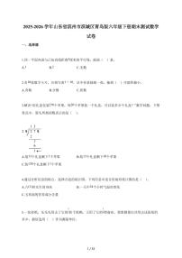 【小升初】2025-2026学年山东省滨州市滨城区青岛版六年级下册期末数学试题（含答案）